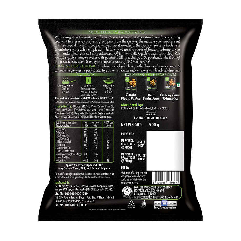 ITC Master Chef Lebanese Falafel Kebab