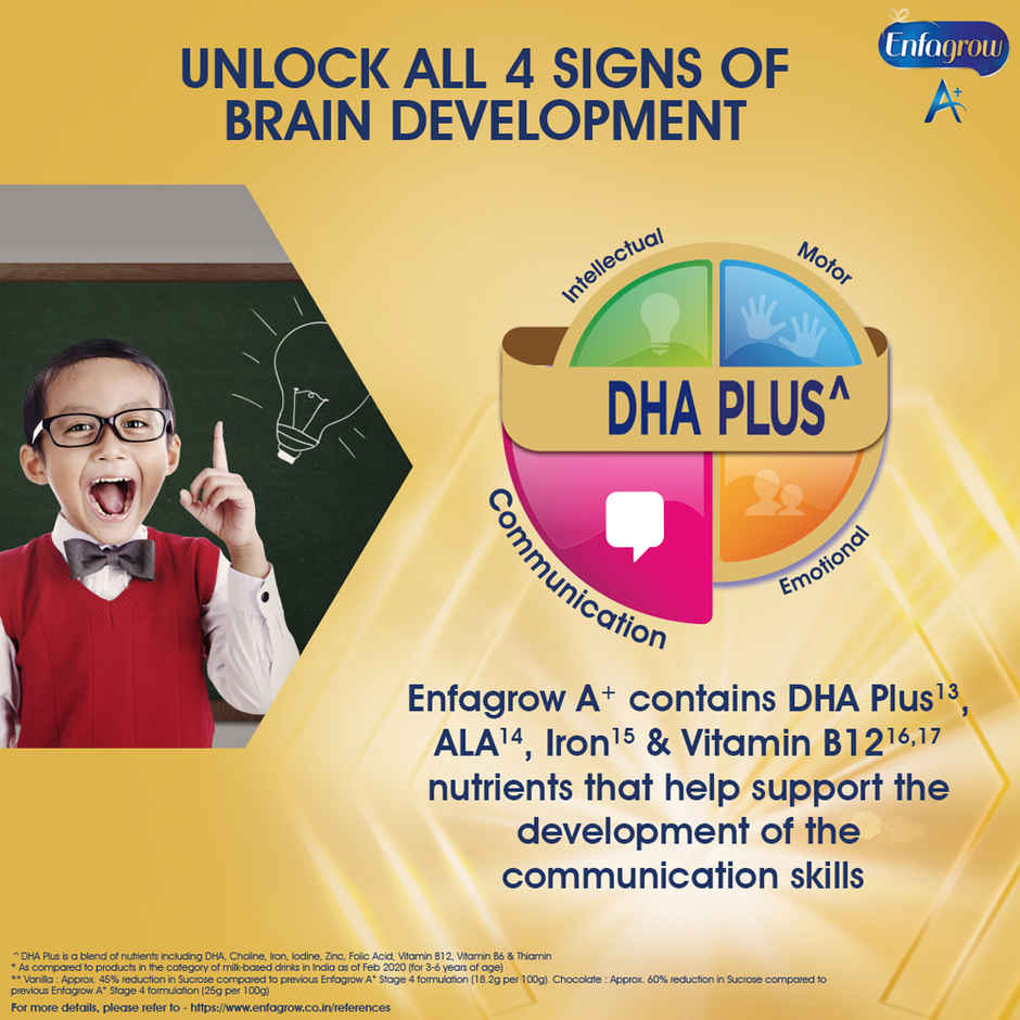 Enfagrow A+ Nutritional Milk Powder Health Drink for Children | 3-6 years | Vanilla