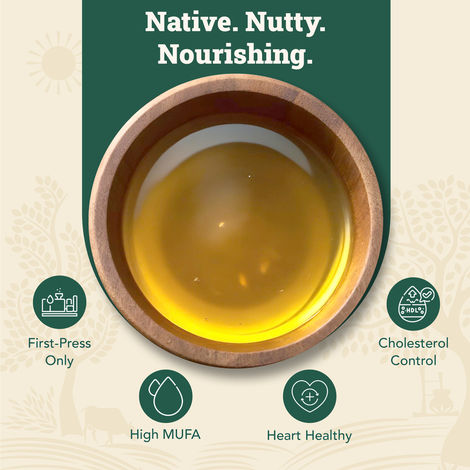 Anveshan Groundnut (Peanut) Wood Pressed Oil | Healthy Cooking Oil