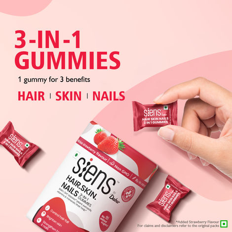 Siens By Dabur Hair, Skin & Nails (3 In 1 Gummies)