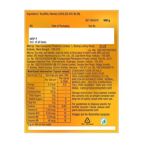 Tata Tea Gold Natural Vitacare Tea