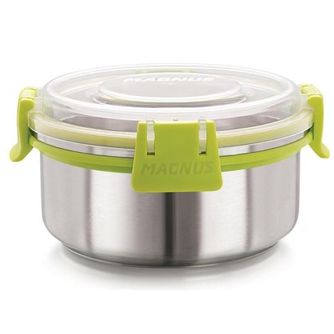 Magnus Klip Lock Stainless Steel Container- 300 Ml