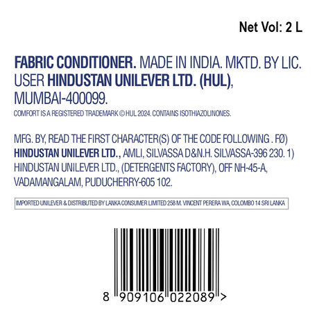 Comfort Morning Fresh After Wash Fabric Conditioner