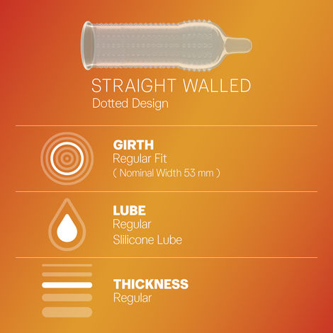 Durex Extra Dots Condom - Dotted Condoms