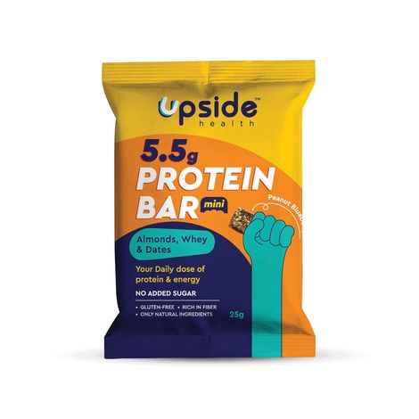 Upside Health Protein Bar-Peanut Blueberry Fudge