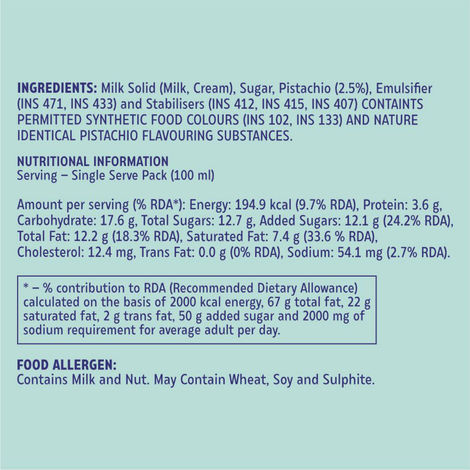 Hocco Golden Pistachio Matka Kulfi Ice Cream Cup