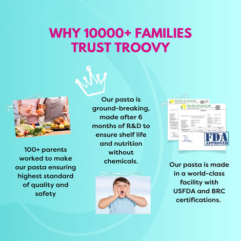 Troovy Healthy High Protein Macaroni Pasta (No Maida)