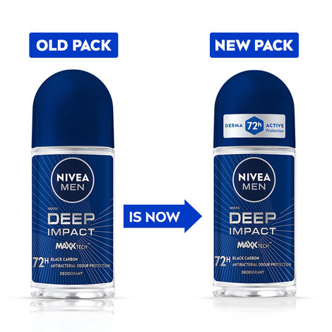 NIVEA MEN Deep Impact MaxxTech 72h Deodorant Roll-on - For MEN