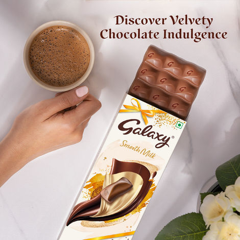 Galaxy Smooth Milk Chocolate Bar Loaded with the Goodness of Milk & Cocoa