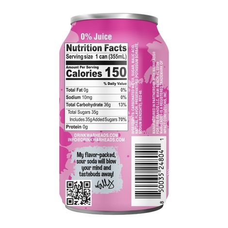 Warheads Sour Watermelon Soda