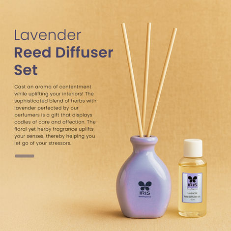IRIS Lavender Reed Diffuser Set