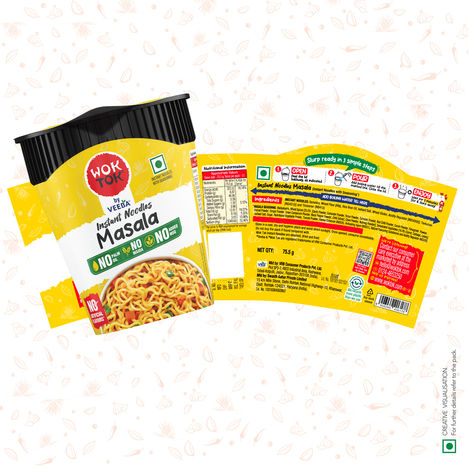 Wok Tok by Veeba Instant Cup Noodles Masala