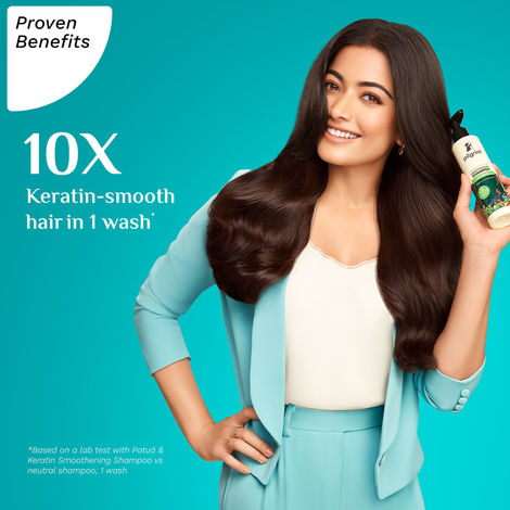 Pilgrim Patua & Keratin Hair Smoothening Shampoo For Dry & Frizzy Hair