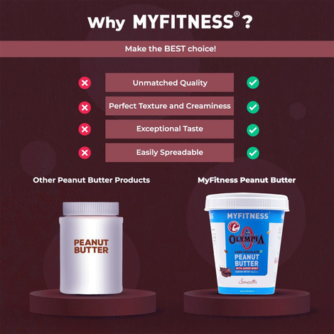 MyFitness High Protein Dark Chocolate Peanut Butter Crunchy Spread