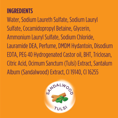 Santoor Classic Gentle Anti-Bacterial Hand Wash With Natural Goodness of Sandalwood and Tulsi