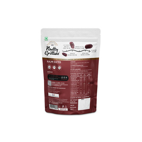 Nutty Gritties Premium Kalmi Dates - High Fibre