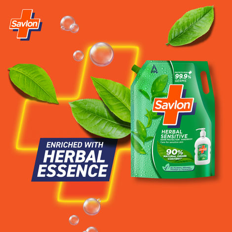 Savlon Herbal Sensitive Germ Protection Handwash | Ph balanced formula