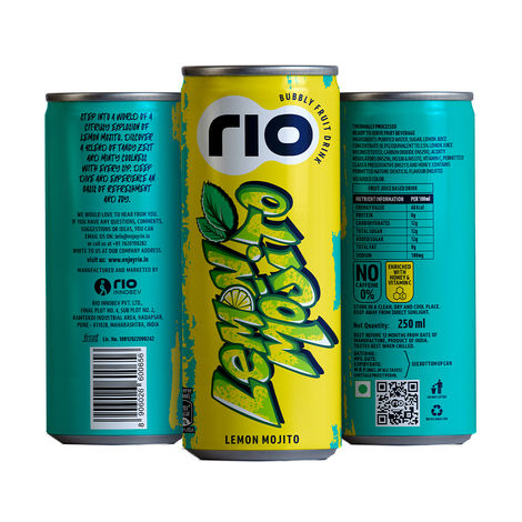 RIO Lemon Mojito Bubbly Fruit Drink Can