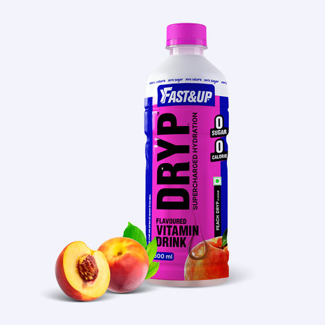 Fast&Up Dryp Vitamin Water | Zero Sugar - Zero Calories - Peach Flavour