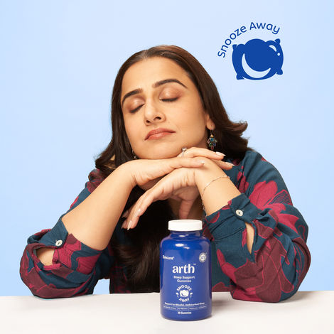 Arth By Emcure Melatonin Gummies | Sleep Gummies (Cranberry) with L-Theanine & Chamomile