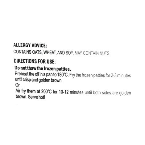 Pfc FOODs Plant Based Classic Burger Patty