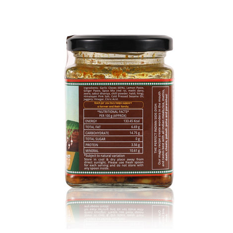 The Little Farm Co. Garlic Pickle | Achaar | Made In Less Oil