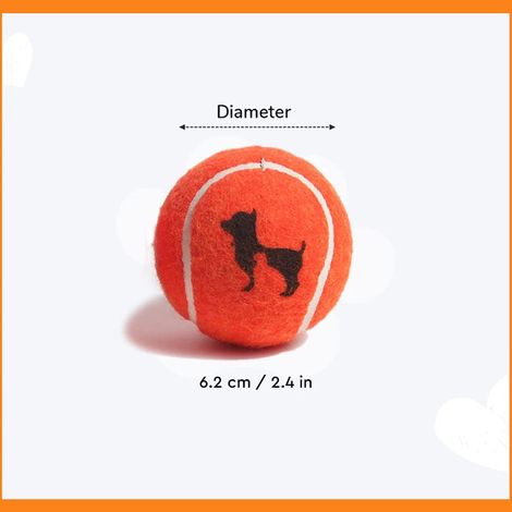 HUFT Tennis Ball For Dog Orange
