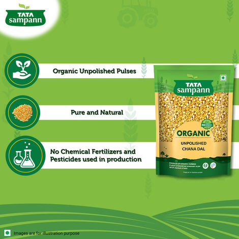 Tata Sampann Organic Unpolished Chana Dal