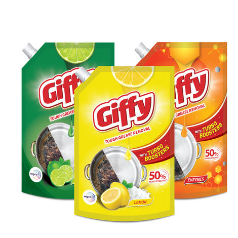 Giffy Active Salt and Lemon Liquid Dish Wash Gel