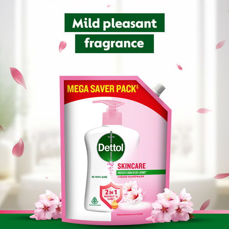 Dettol Skincare Handwash Refill |  Moisturizing Handwash | pH Balance | Gentle on Skin