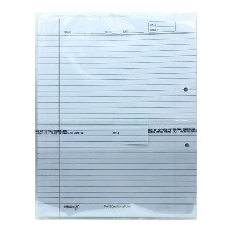 Ruled Sheets - High-Quality Paper | White