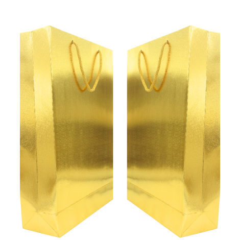 Se7En Golden Paper Bag | 9 X 13 X 3 Inch - Assorted Design