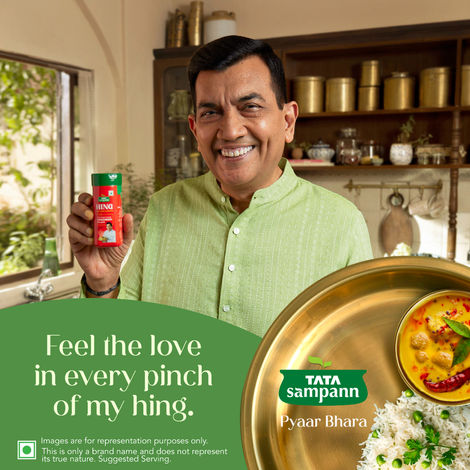 Tata Sampann Hing, Compounded Asafoetida | Bandhani Hing, Strong Flavour & Aroma