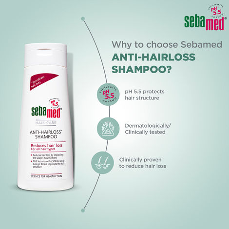 Sebamed Anti- Hairloss Shampoo | pH 5.5 | Reduces Hairloss