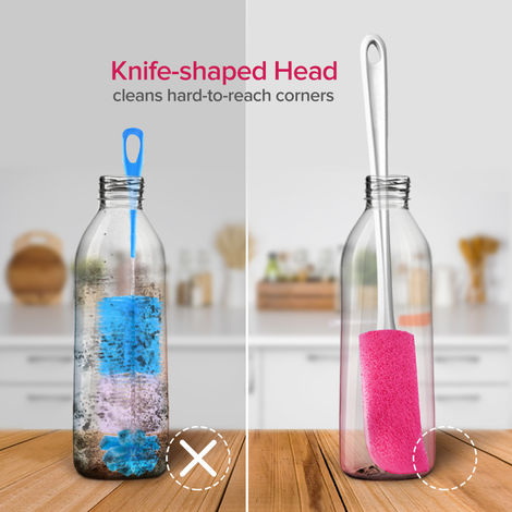 Scotch-Brite Plastic Bottle Cleaner Brush | Pink and White