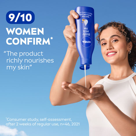 NIVEA Nourishing Body Lotion Body Milk|48 H Moisturization|2X Almond Oil|For Very Dry Skin