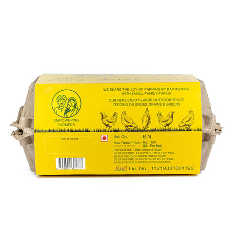 HAPPY HENS Free Range Omega-3 Enriched Eggs