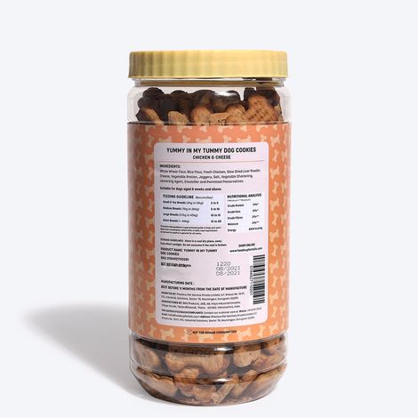 HUFT Yummy In My Tummy Dog Biscuit Chicken & Cheese Flavour Box