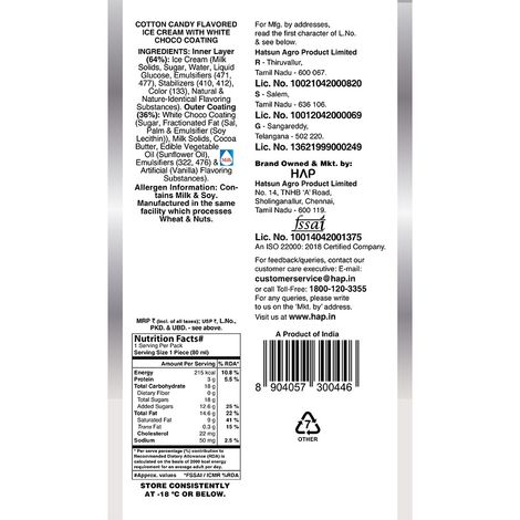 Arun Cotton Candy Ibar Ice Cream Stick