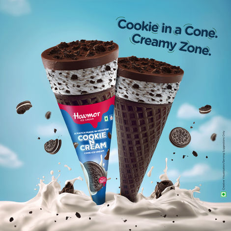 Havmor Cookie N Cream Cone
