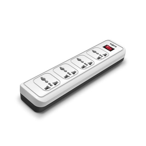 Wipro 4+1 Extension Board | 2 Meter Long Cord | Child Safety | Auto Cutoff