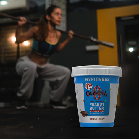 MyFitness High Protein Dark Chocolate Peanut Butter Crunchy Spread