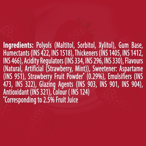 Mentos Pure Fresh Sugarfree Strawberry Chewing Gum Bottle