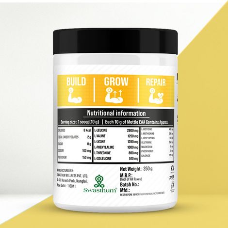 Getmymettle Eaa With Glutamine Vitamins & Electrolytes (Watermelon Wave)