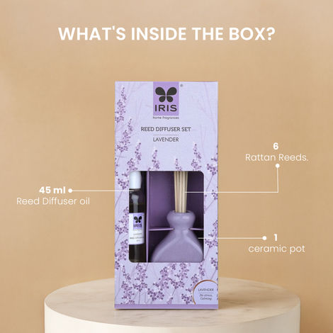 IRIS Lavender Reed Diffuser Set