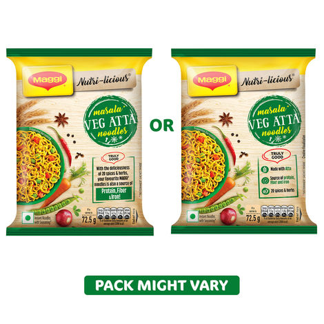 Maggi Nutri-licious Masala Veg Atta Noodles, Instant Noodles