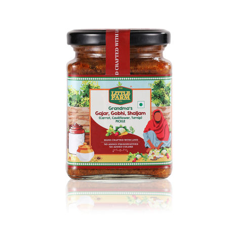 The Little Farm Co. Mixed Gobhi Gajar Shalgum Pickle | Achaar | Made With Jaggery