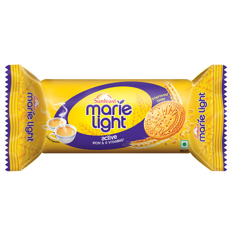 Sunfeast Marie Light Active, Marie Biscuits with Iron and 6 Vitamins Family Pack