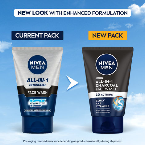 Nivea Men Face Wash All In 1 Charcoal