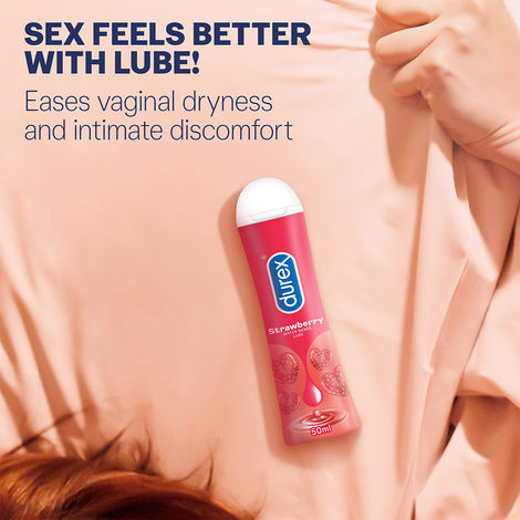 Durex Extra Time Condoms(10pc)+ Strawberry Lubricant  (50ml) Combo